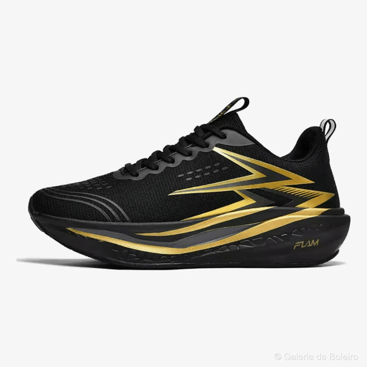 Asics Tênis Flow Max Preto e Dourado