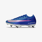 Nike Chuteira Campo Air Zoom Mercurial Vapor 16 Elite SG-PRO Attack Pack Azul Rosa