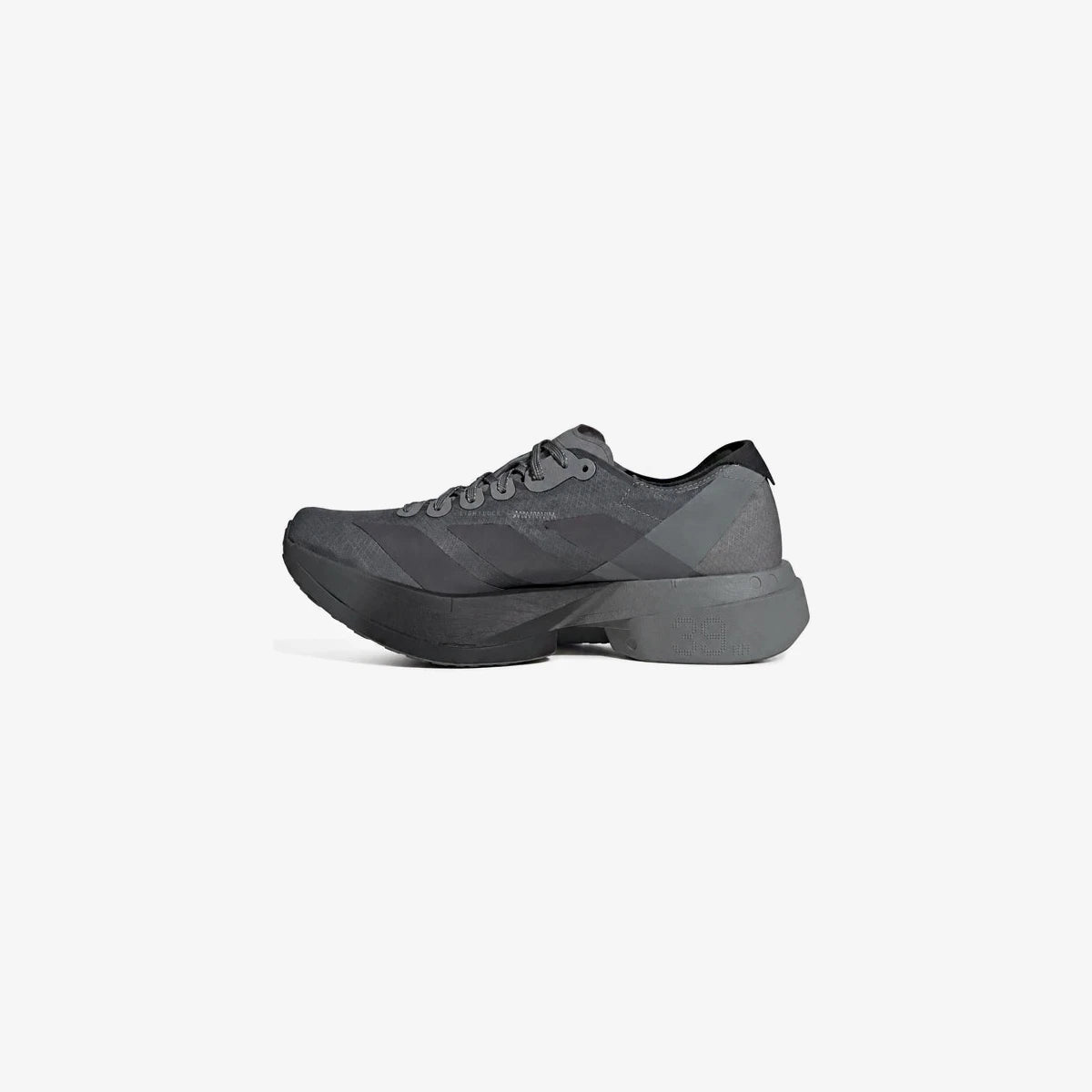 Satisfy x adidas Adizero Adios Pro 4 Core Black Grey Five Grey Three