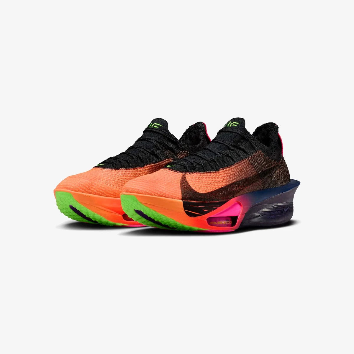 Nike Tênis Alphafly 3 Laranja Brilhante Roxo Dynasty