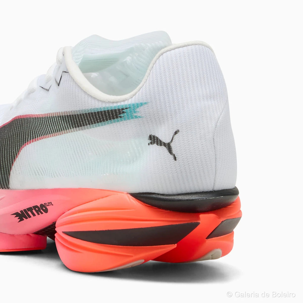 Puma Tênis DE Corrida Fast-r Nitro™ Elite 3 White-glowing Red-Mint Melt