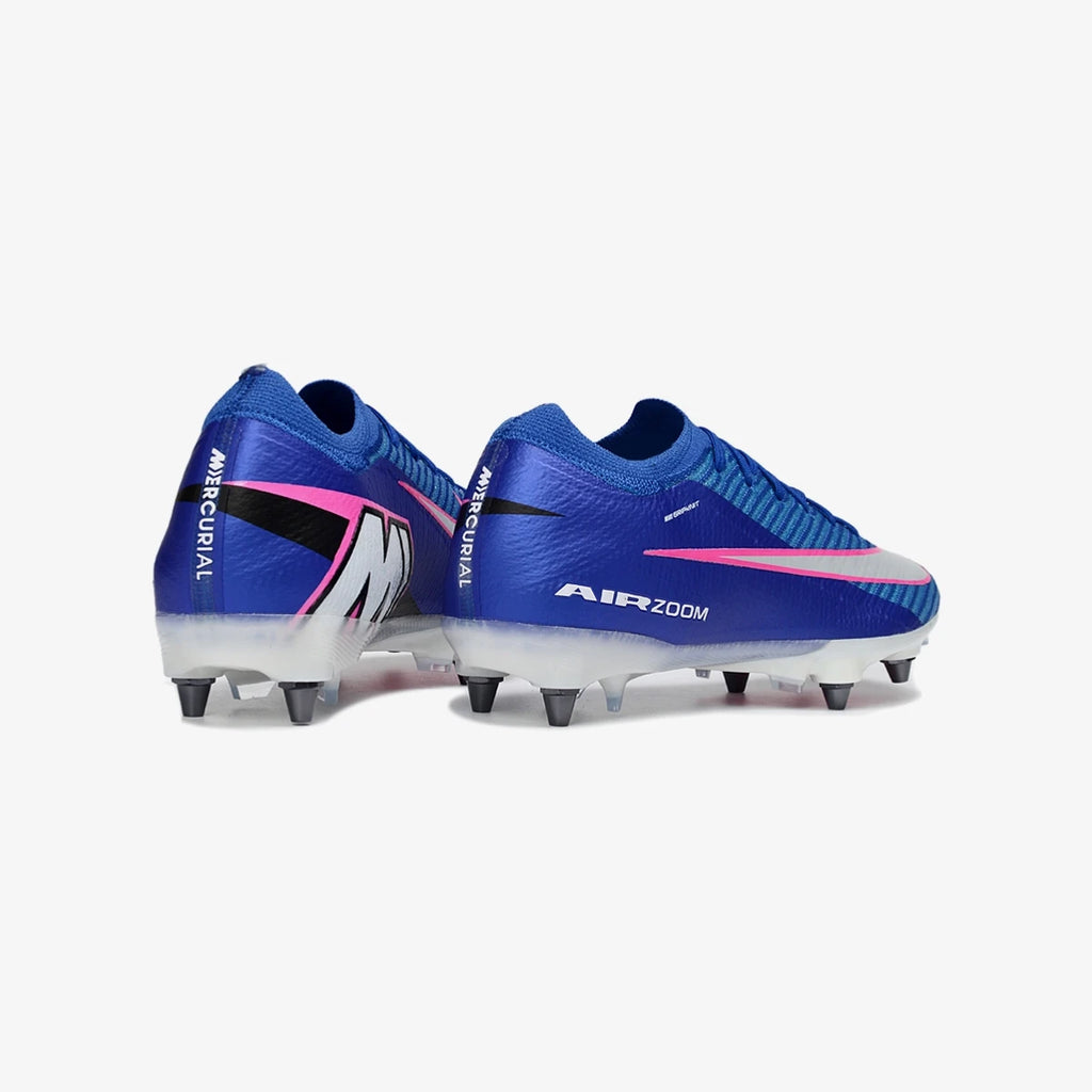 Nike Chuteira Campo Air Zoom Mercurial Vapor 16 Elite SG-PRO Attack Pack Azul Rosa