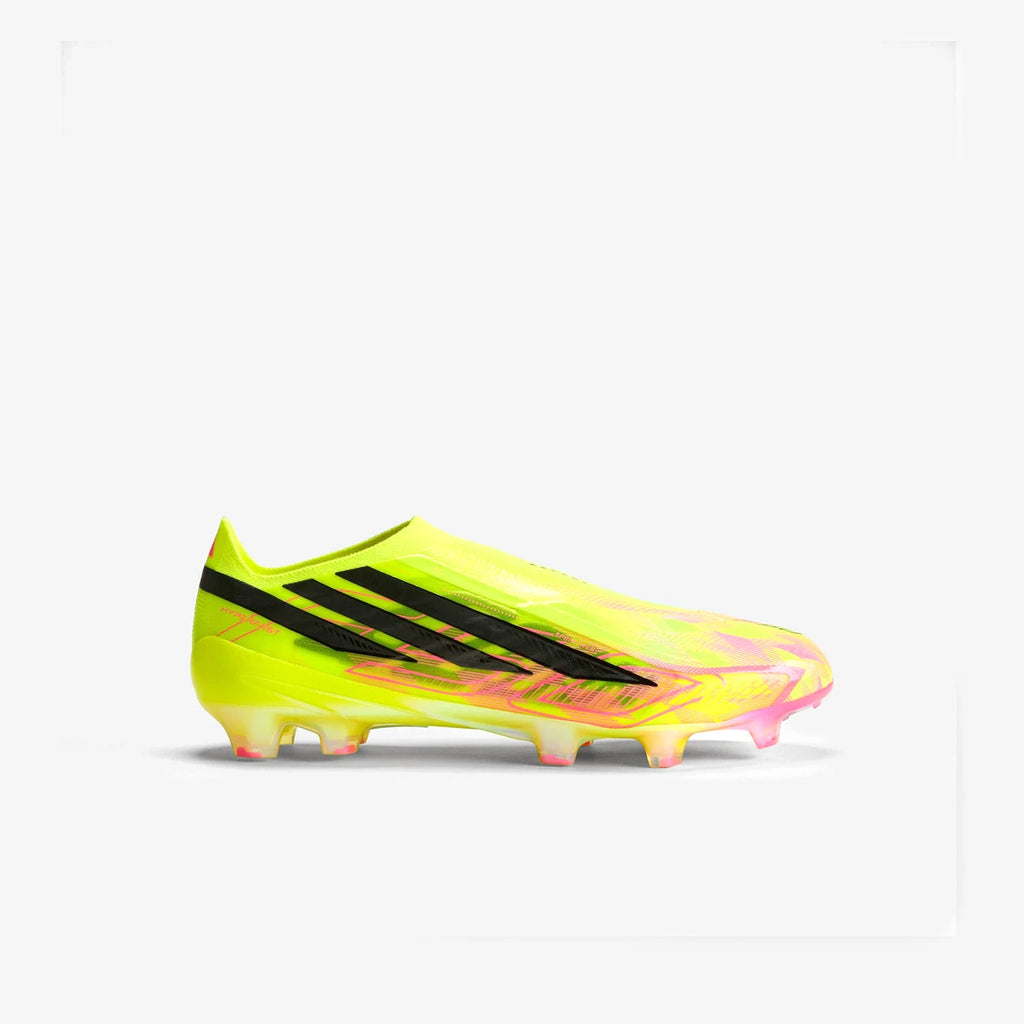 adidas chuteira f50 hyperfast elite laceless para campo de grama natural team amarelo 2 kk1031