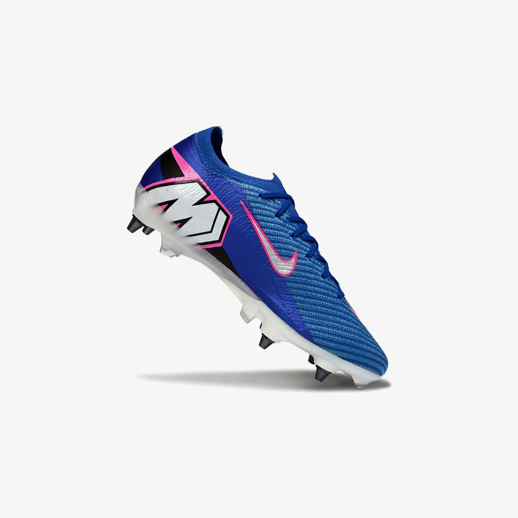 Nike Chuteira Campo Air Zoom Mercurial Vapor 16 Elite SG-PRO Attack Pack Azul Rosa