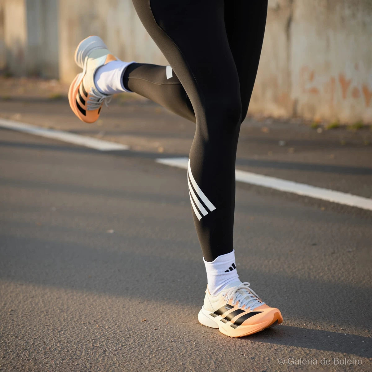 Adidas Tênis Corrida Adizero Adios Pro 4 Acid Branco e Laranja