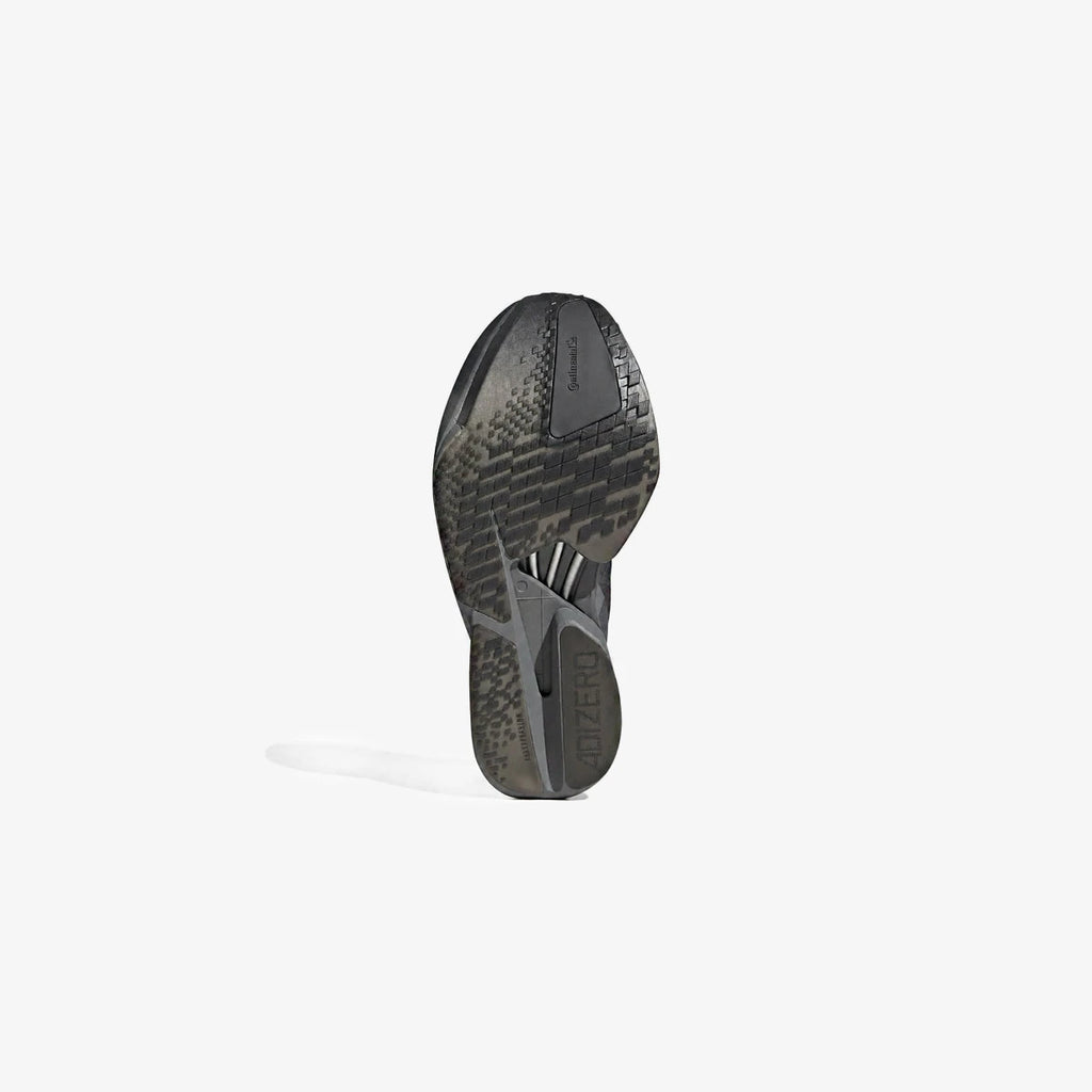 Satisfy x adidas Adizero Adios Pro 4 Core Black Grey Five Grey Three