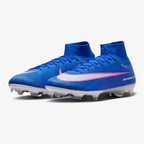 Nike Chuteira Campo Mercurial Superfly 10 Elite Azul