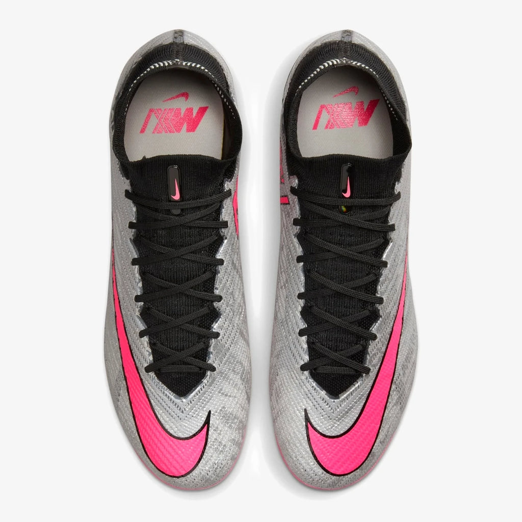 Nike Chuteira Zoom Mercurial Superfly 9 Elite XXV Campo Cinza