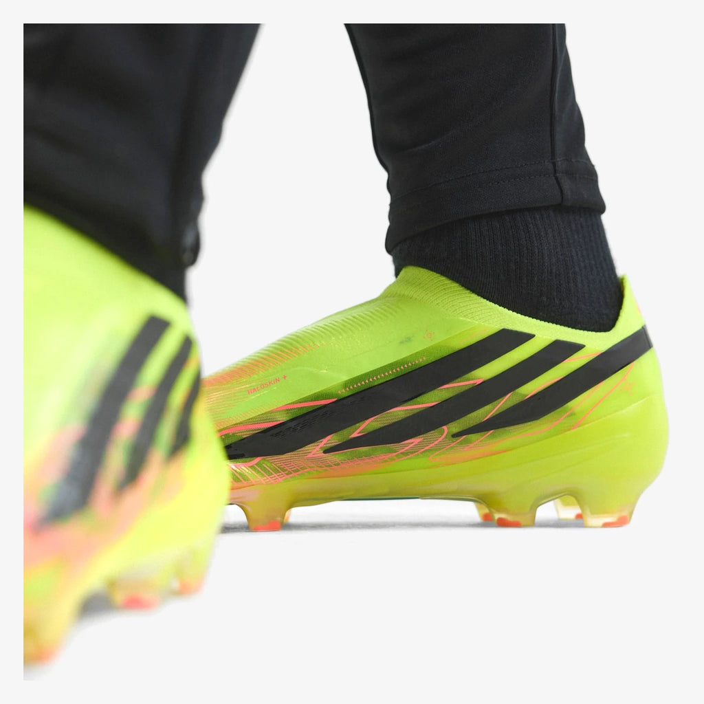 adidas chuteira f50 hyperfast elite laceless para campo de grama natural team amarelo 2 kk1031