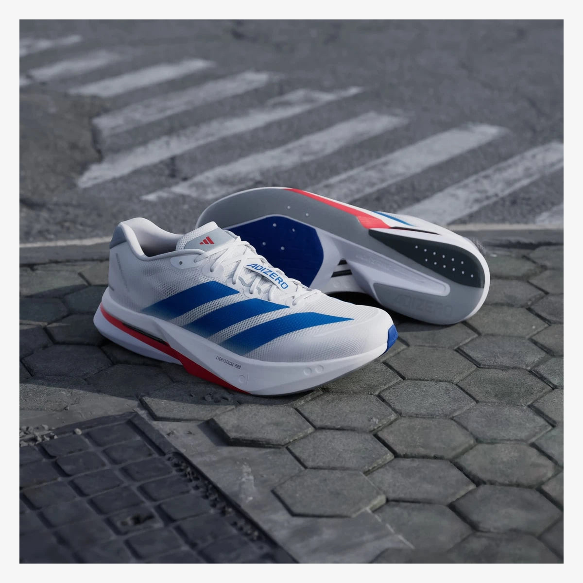 adidas tenis adizero boston 13 cloud white jq1668
