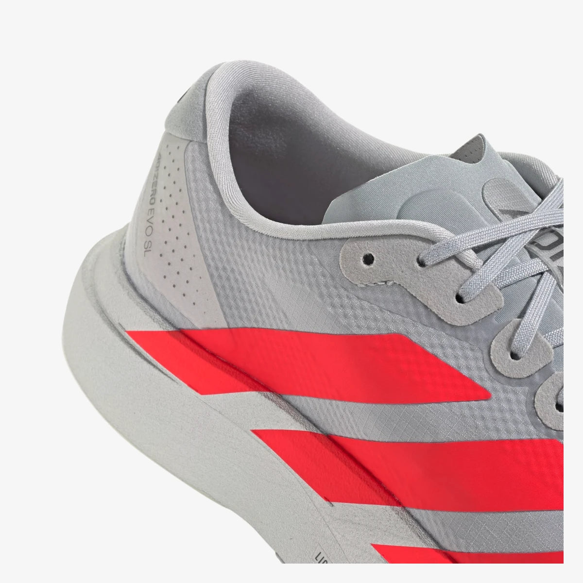 adidas tenis de corrida adizero evo sl prata metallic kh9494