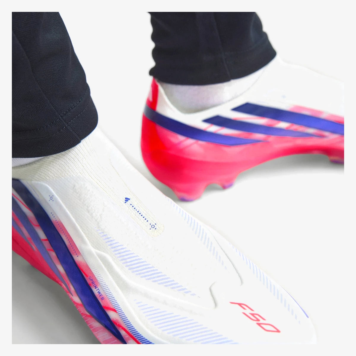 adidas chuteira de campo sem cadarco f50 hyperfast elite cloud white kj6074