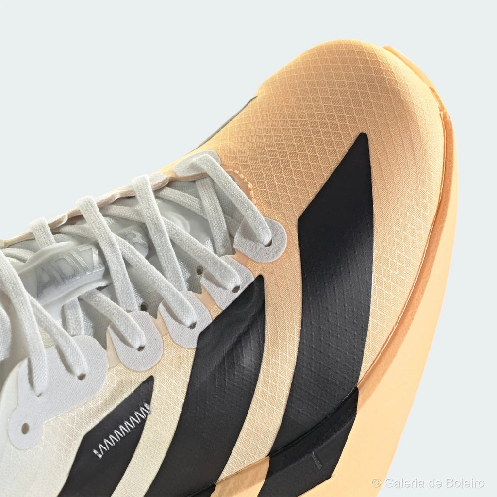 Adidas Tênis Corrida Adizero Adios Pro 4 Acid Branco e Laranja