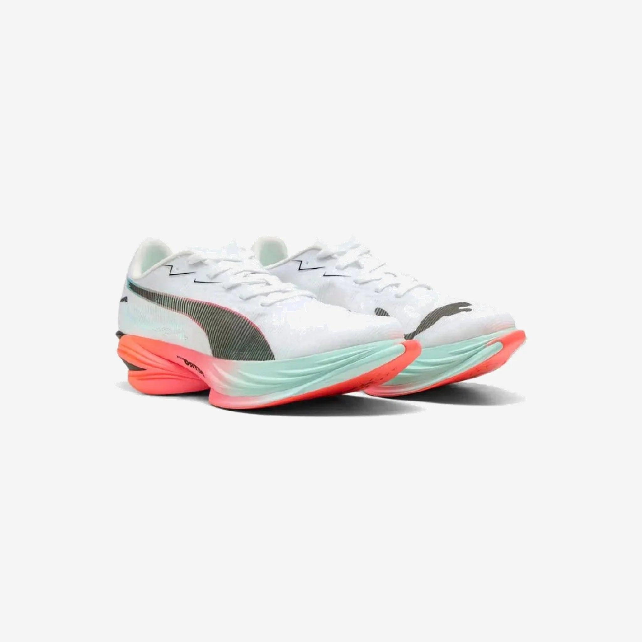 Puma Fast-R Nitro Elite 3 - Branco com Rosa e Laranja