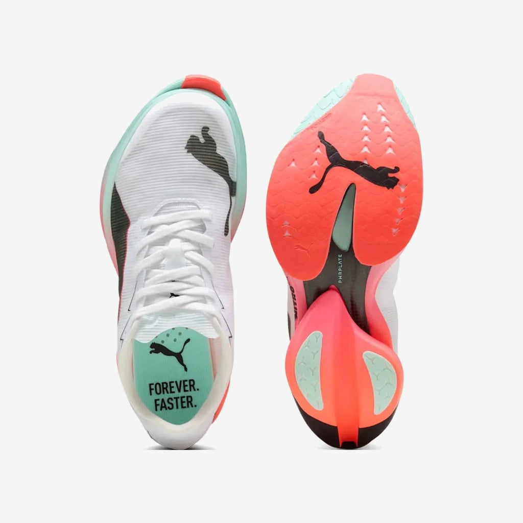 Puma Fast-R Nitro Elite 3 - Branco com Rosa e Laranja