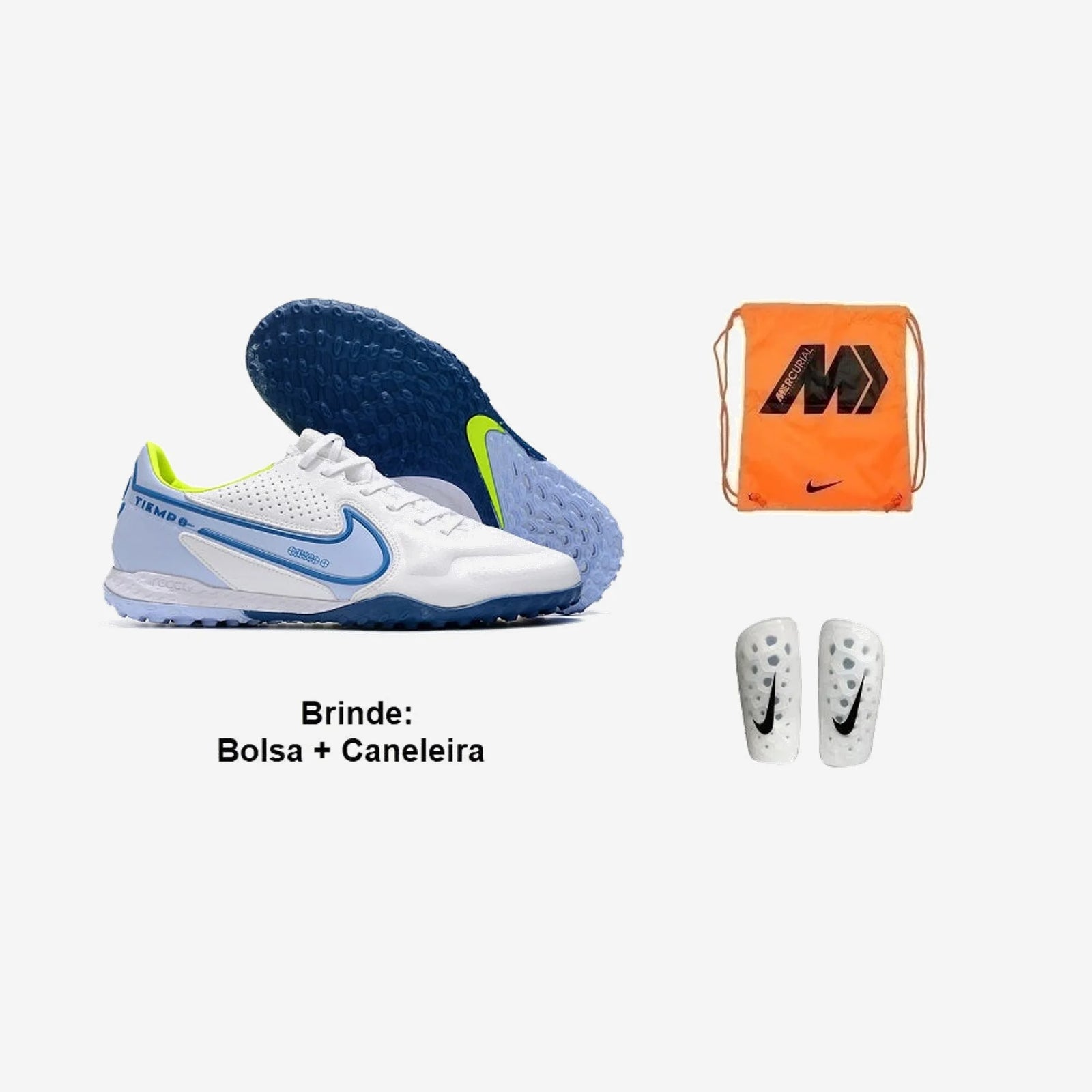 Nike Chuteira Society Tiempo Legend 9 Pro + Brinde