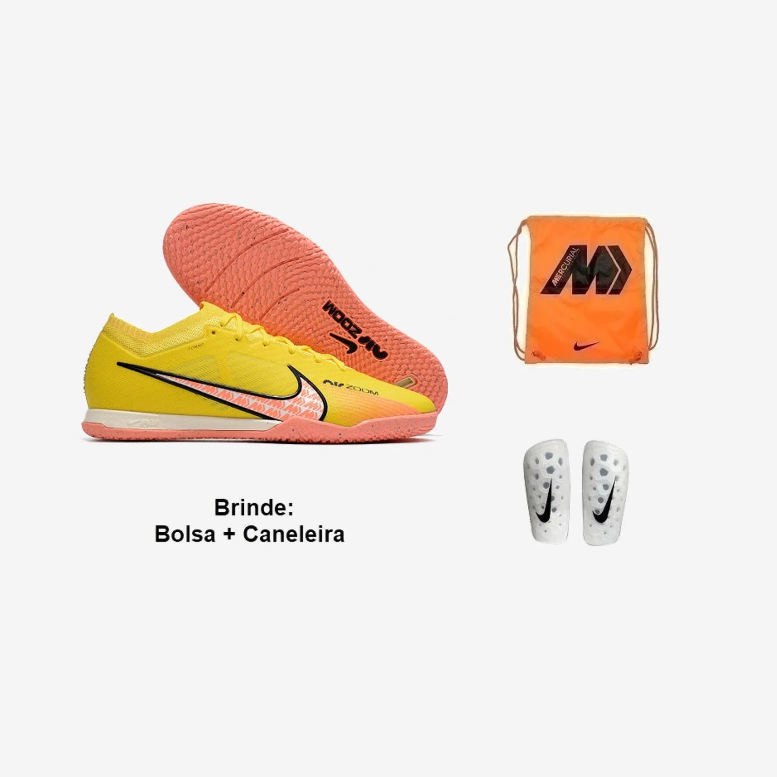Nike Chuteira Futsal Air Mercurial Vapor 15 + Brindes