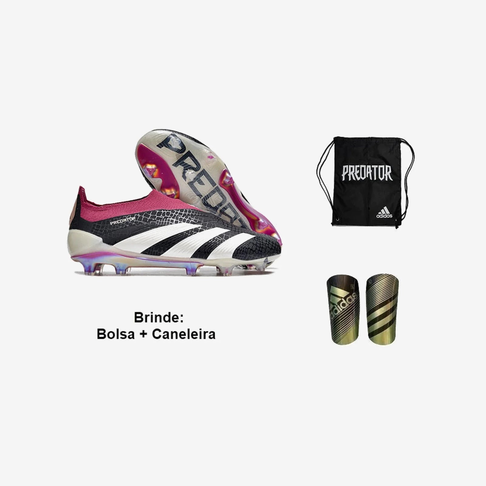 Adidas Chuteira Campo Predator Laceless Tongue