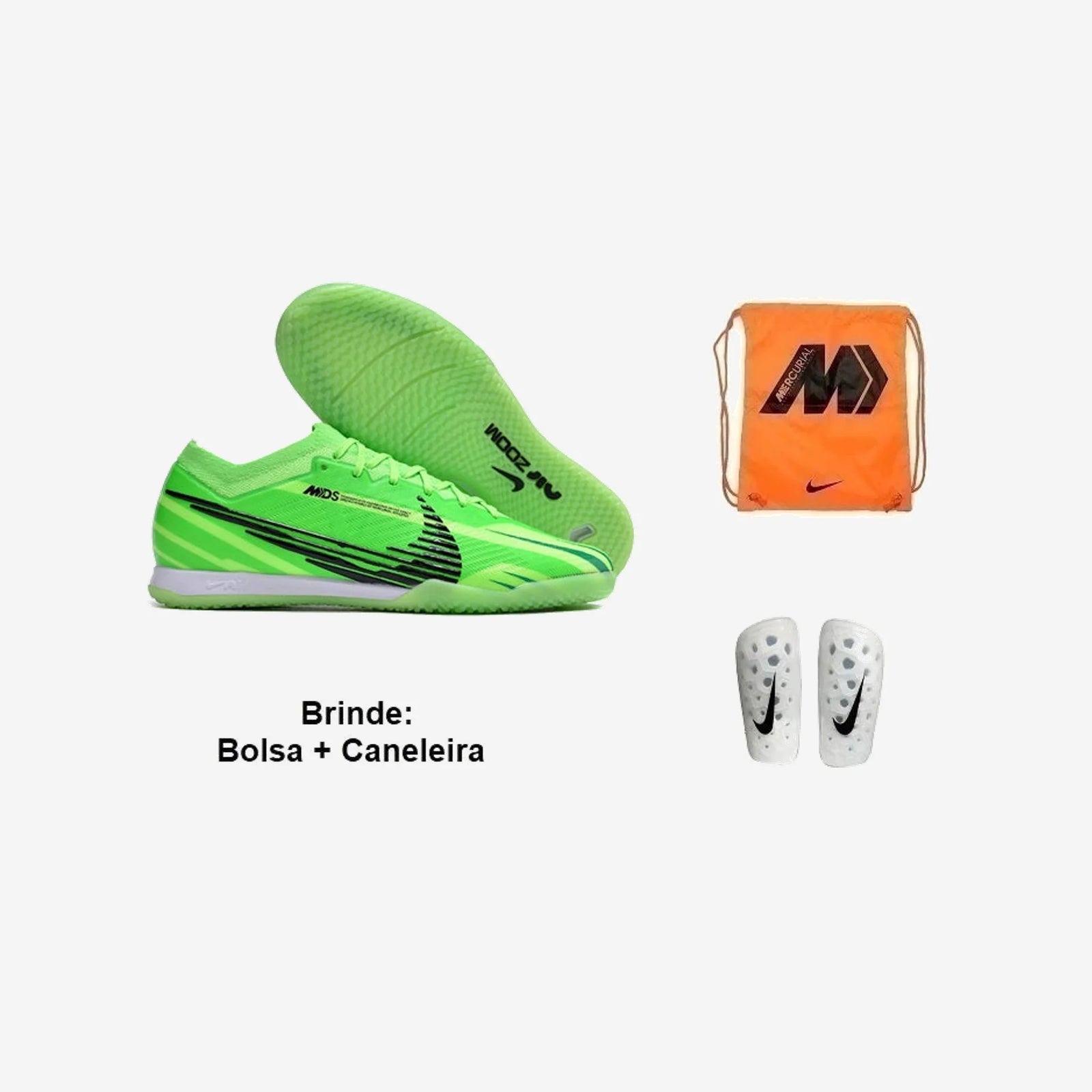 Nike Chuteira Futsal Air Mercurial Vapor 15 (3) + Brindes