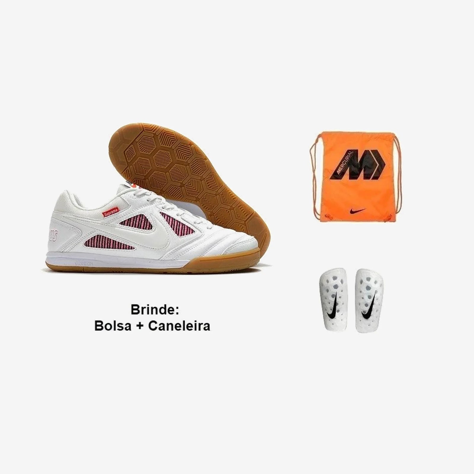 Nike Chuteira Futsal Sb Gato X Supreme + Brindes