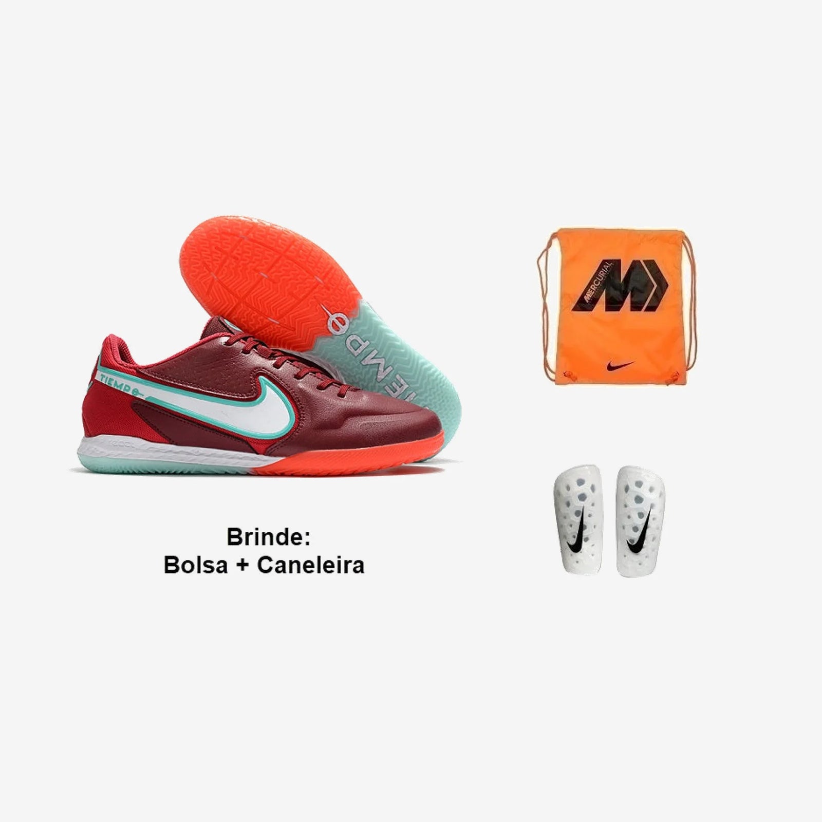 Nike Chuteira Futsal Tiempo Legend 9 Pro + Brindes