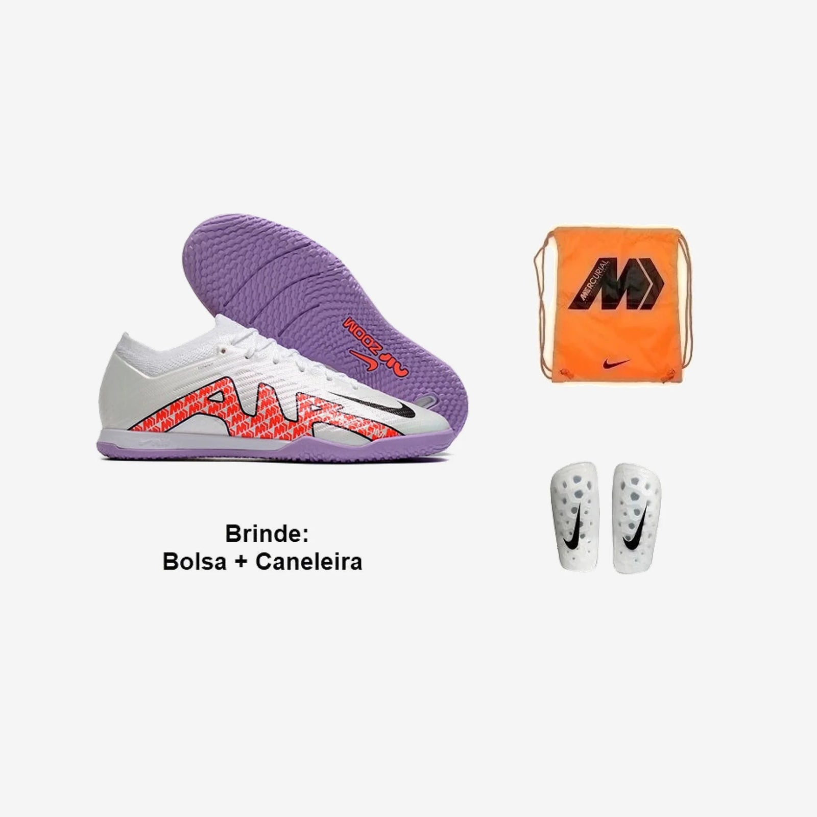 Nike Chuteira Futsal Air Mercurial Vapor 15 + Brindes