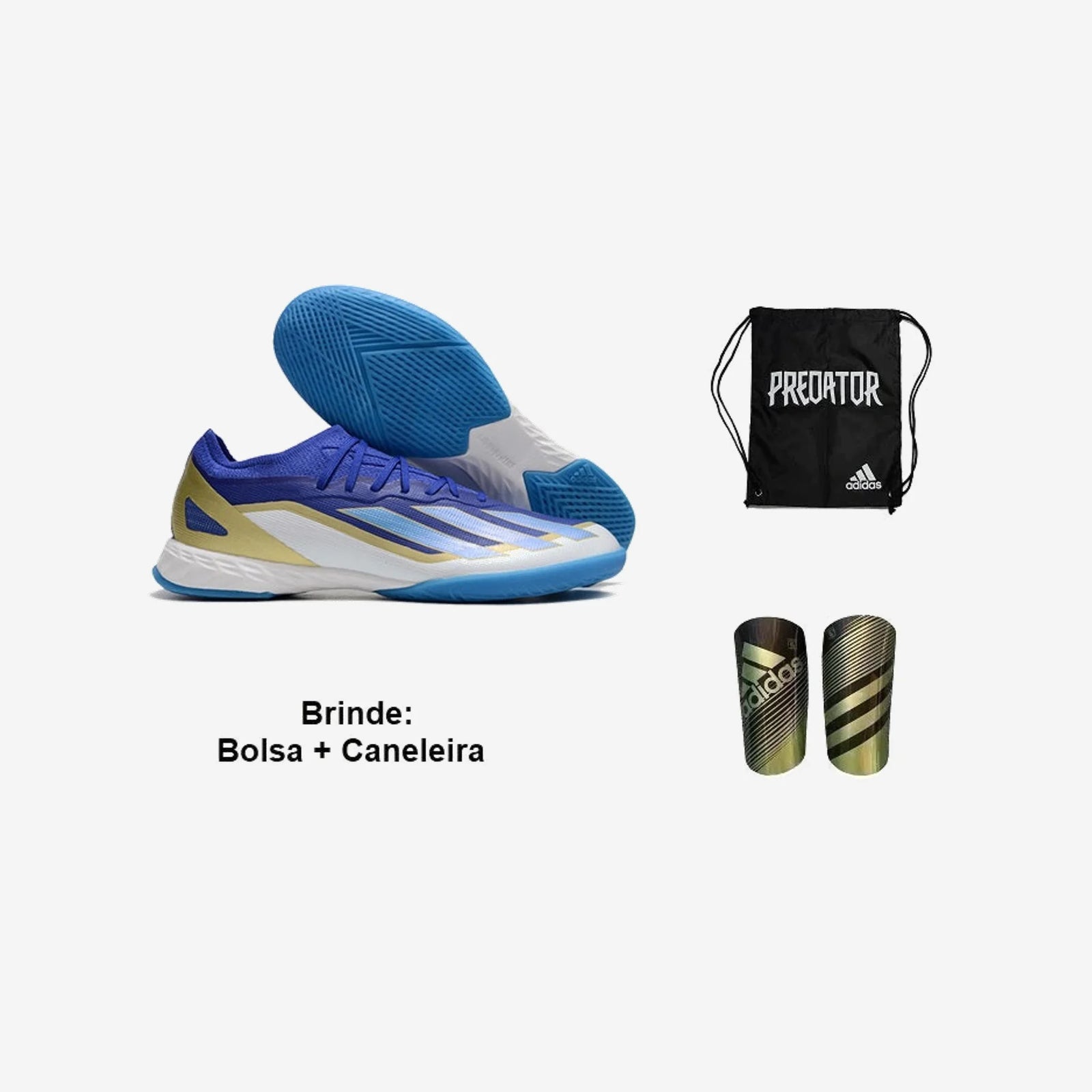 Adidas Chuteira Futsal X Crazyfast .1 2 + Brindes