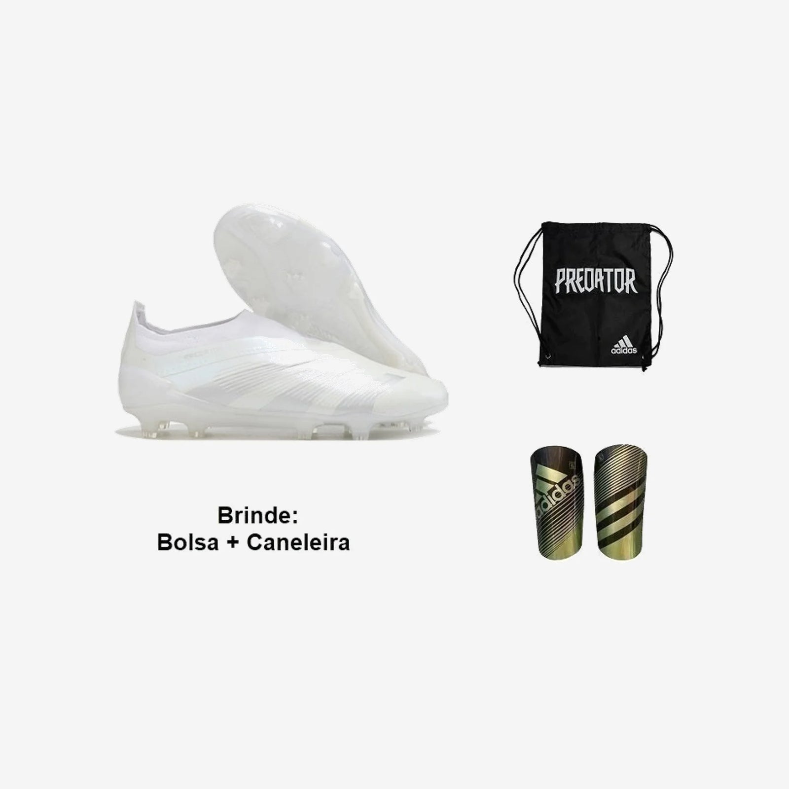 Adidas Chuteira Campo Predator Laceless Tongue