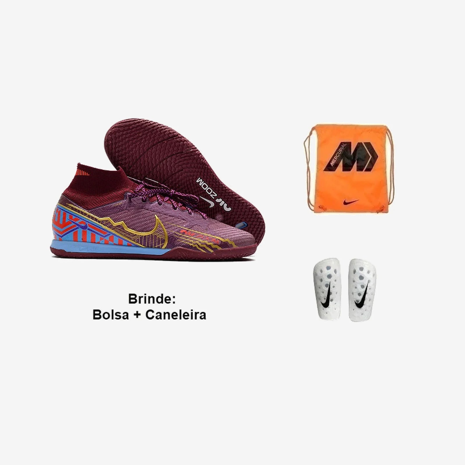 Nike Chuteira Futsal Air Mercurial Superfly 9 + Brindes