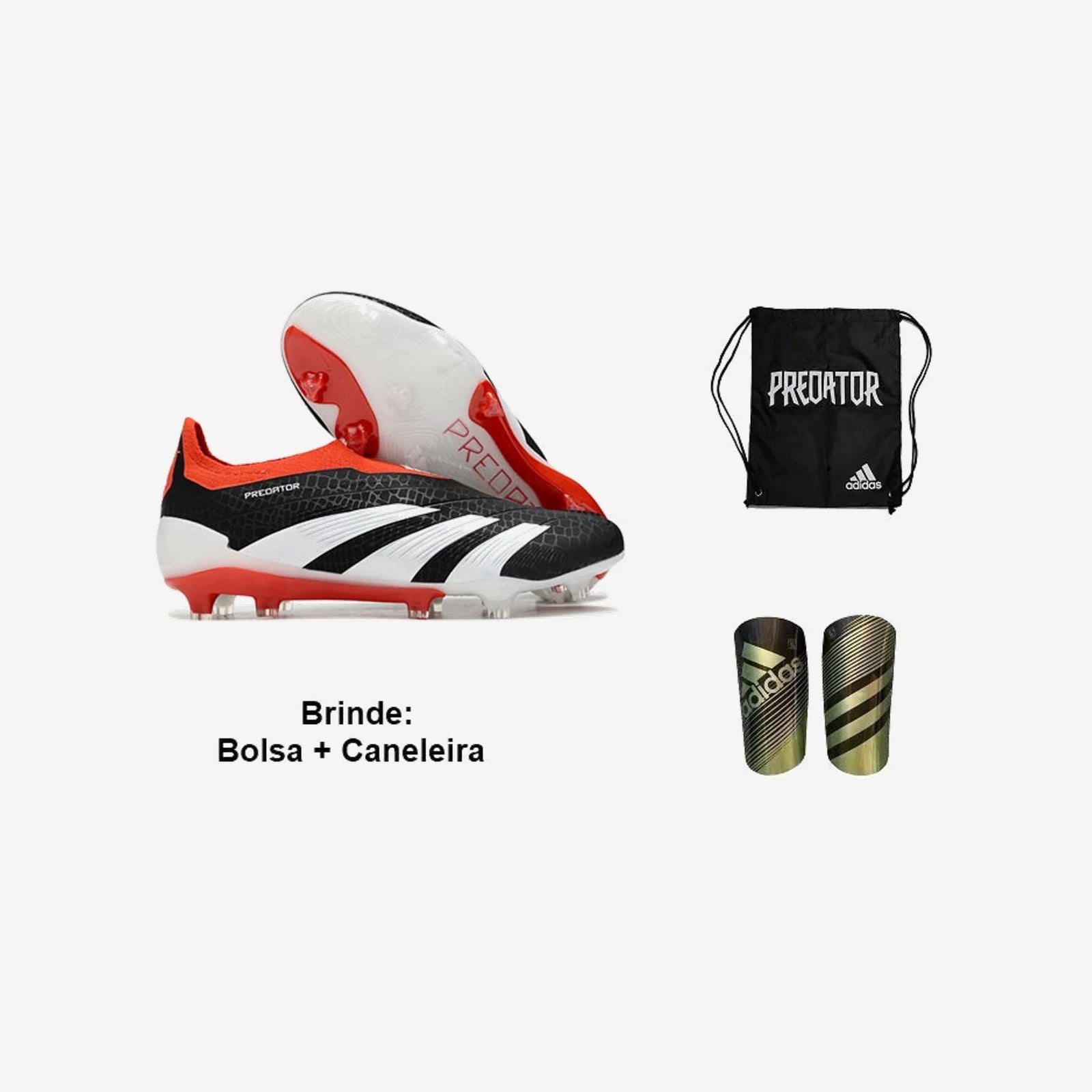 Adidas Chuteira Campo Predator Laceless Tongue