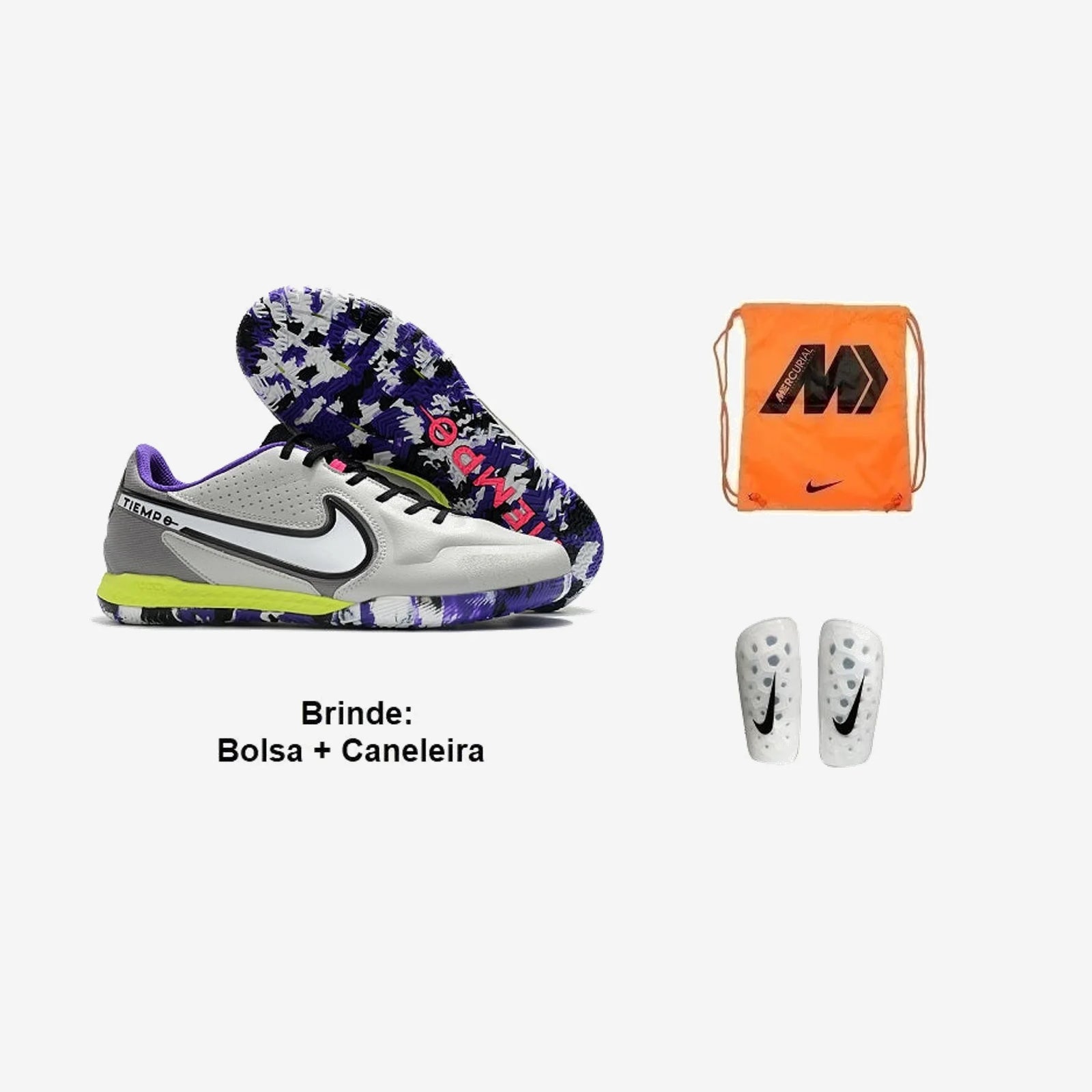 Nike Chuteira Futsal Tiempo Legend 9 Pro + Brindes