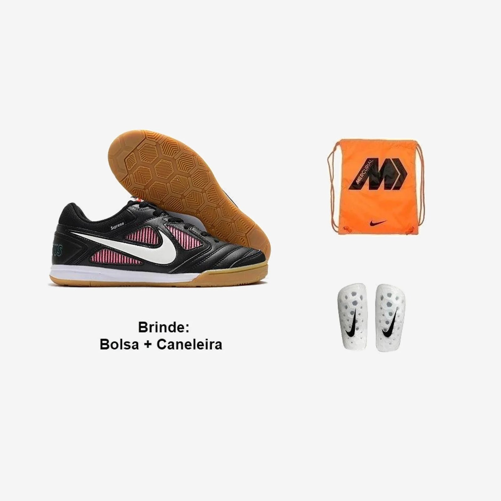 Nike Chuteira Futsal Sb Gato X Supreme + Brindes