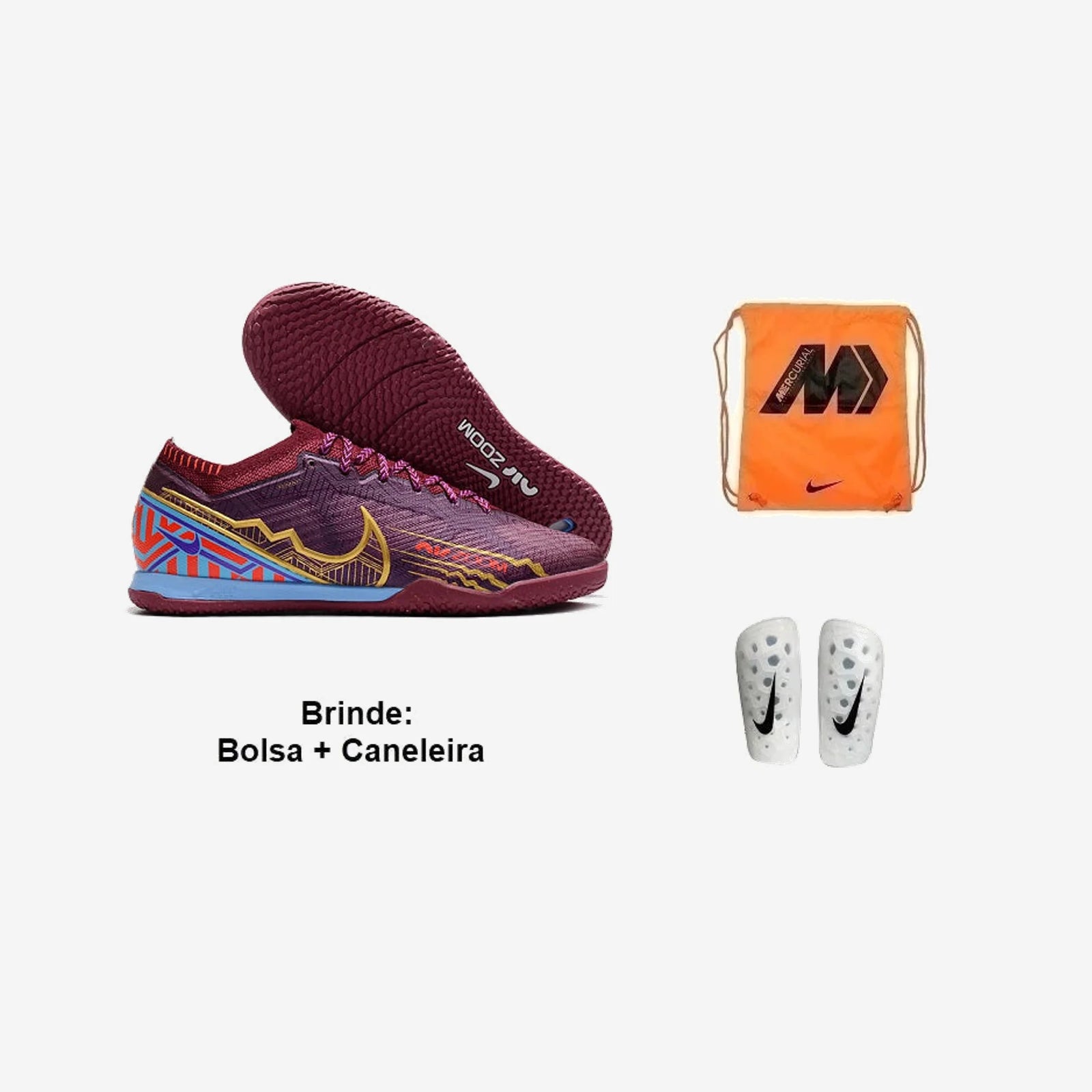 Nike Chuteira Futsal Air Mercurial Vapor 15 + Brindes