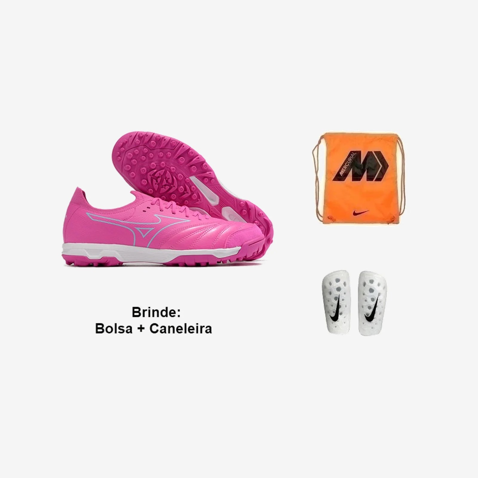 Mizuno Chuteira Society Morelia Neo Sala PRETO (MMNS)
