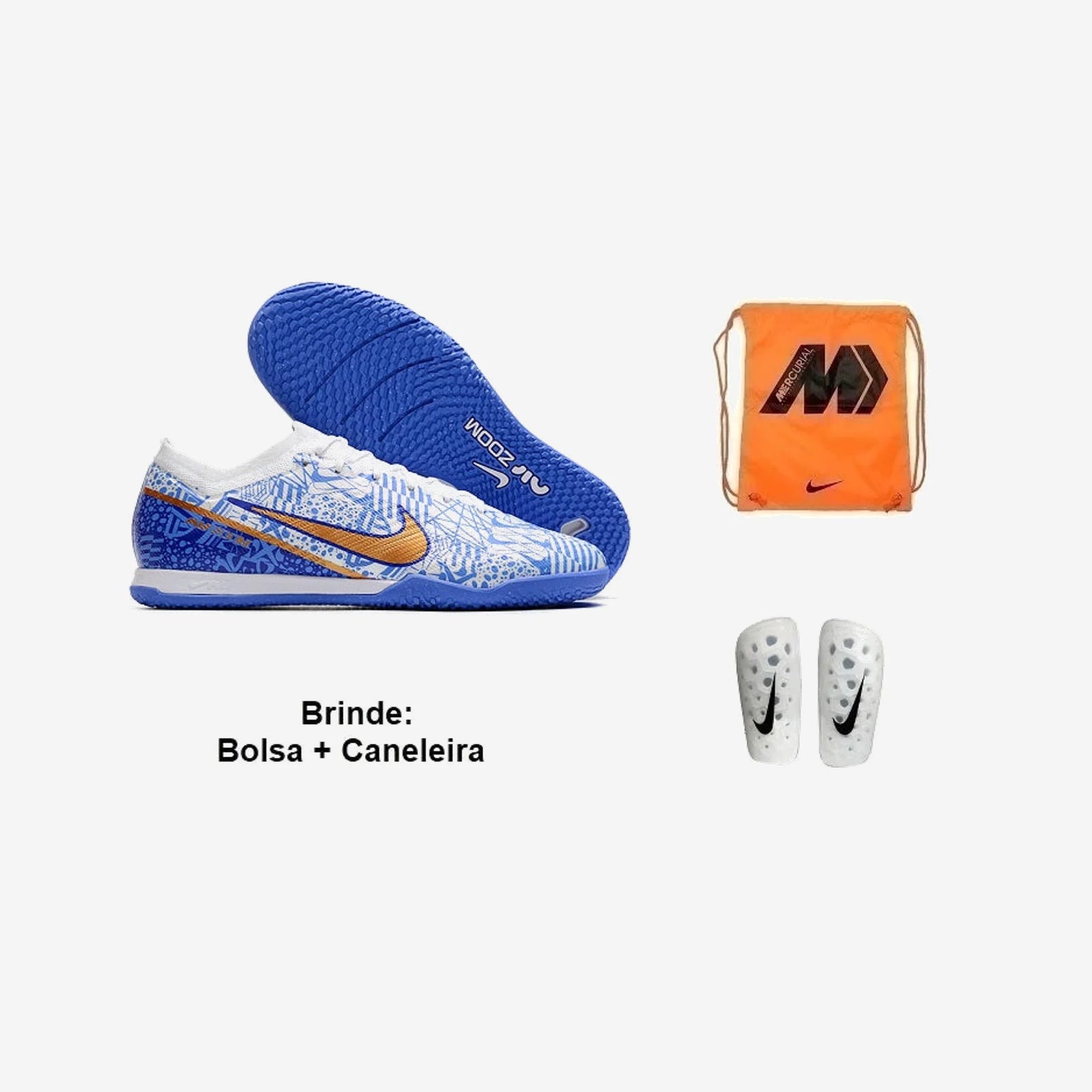 Nike Chuteira Futsal Air Mercurial Vapor 15 + Brindes