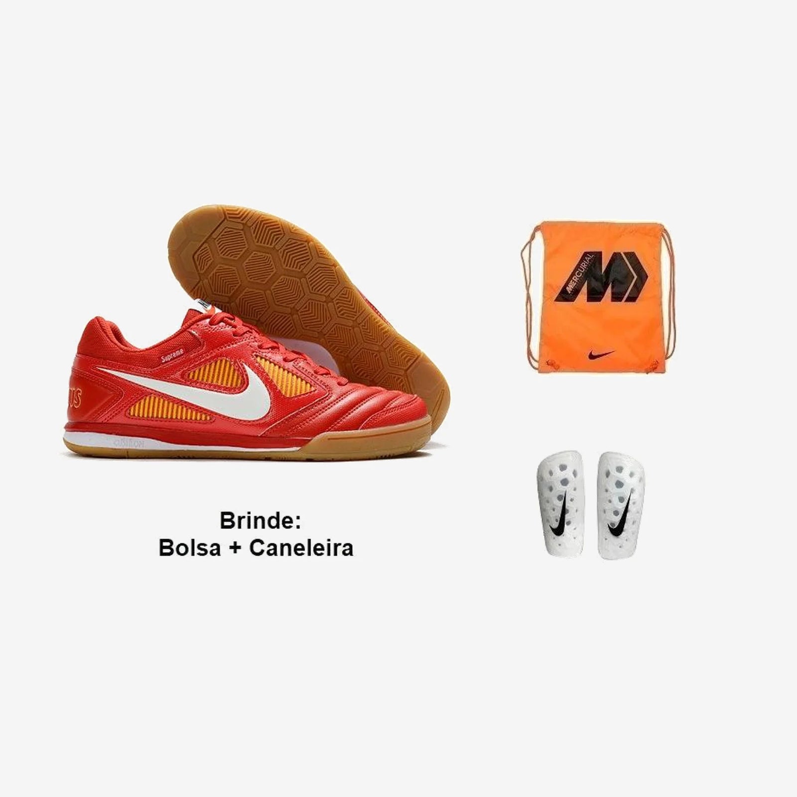 Nike Chuteira Futsal Sb Gato X Supreme + Brindes