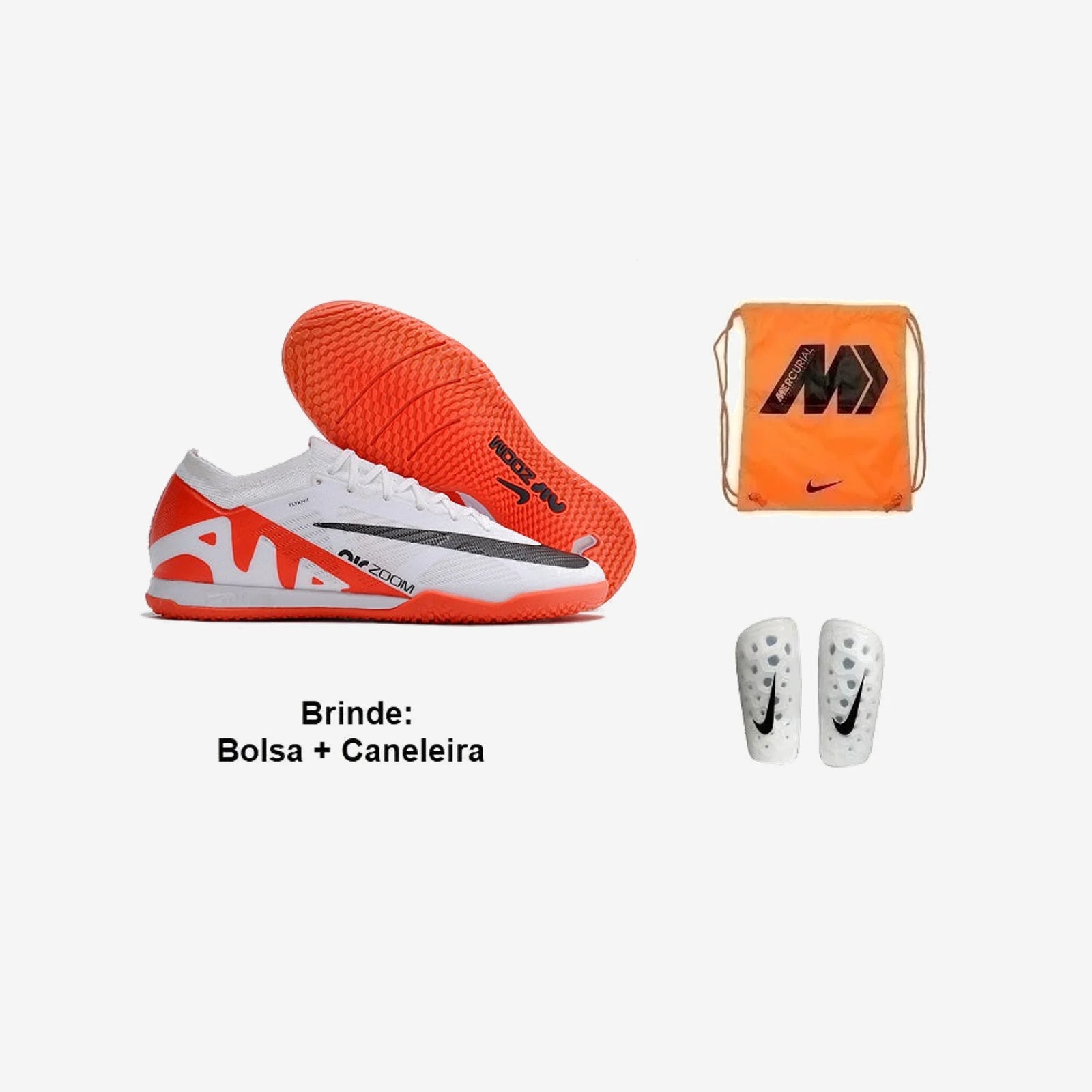 Nike Chuteira Futsal Air Mercurial Vapor 15 (2) + Brindes