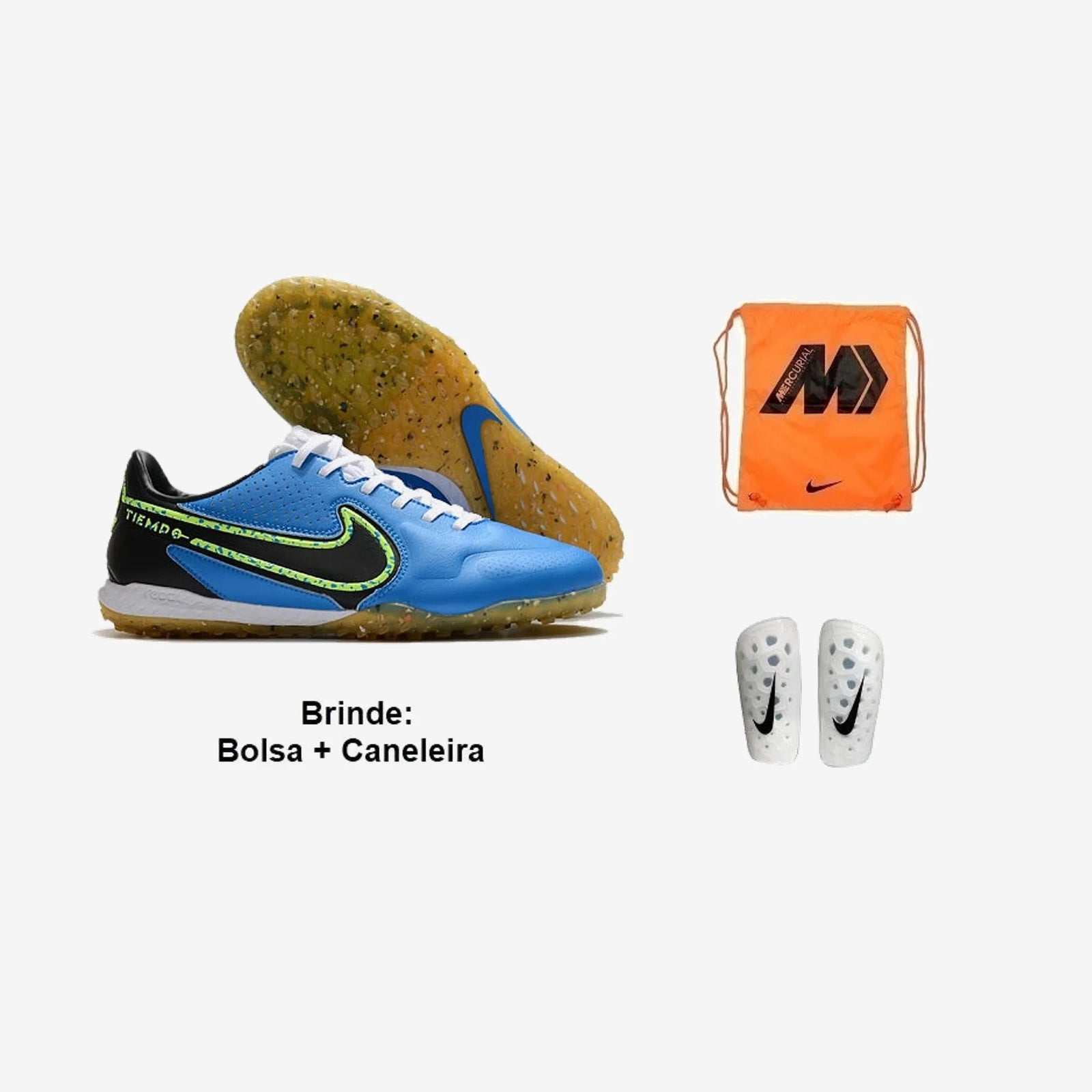 Nike Chuteira Society Tiempo Legend 9 Pro + Brinde