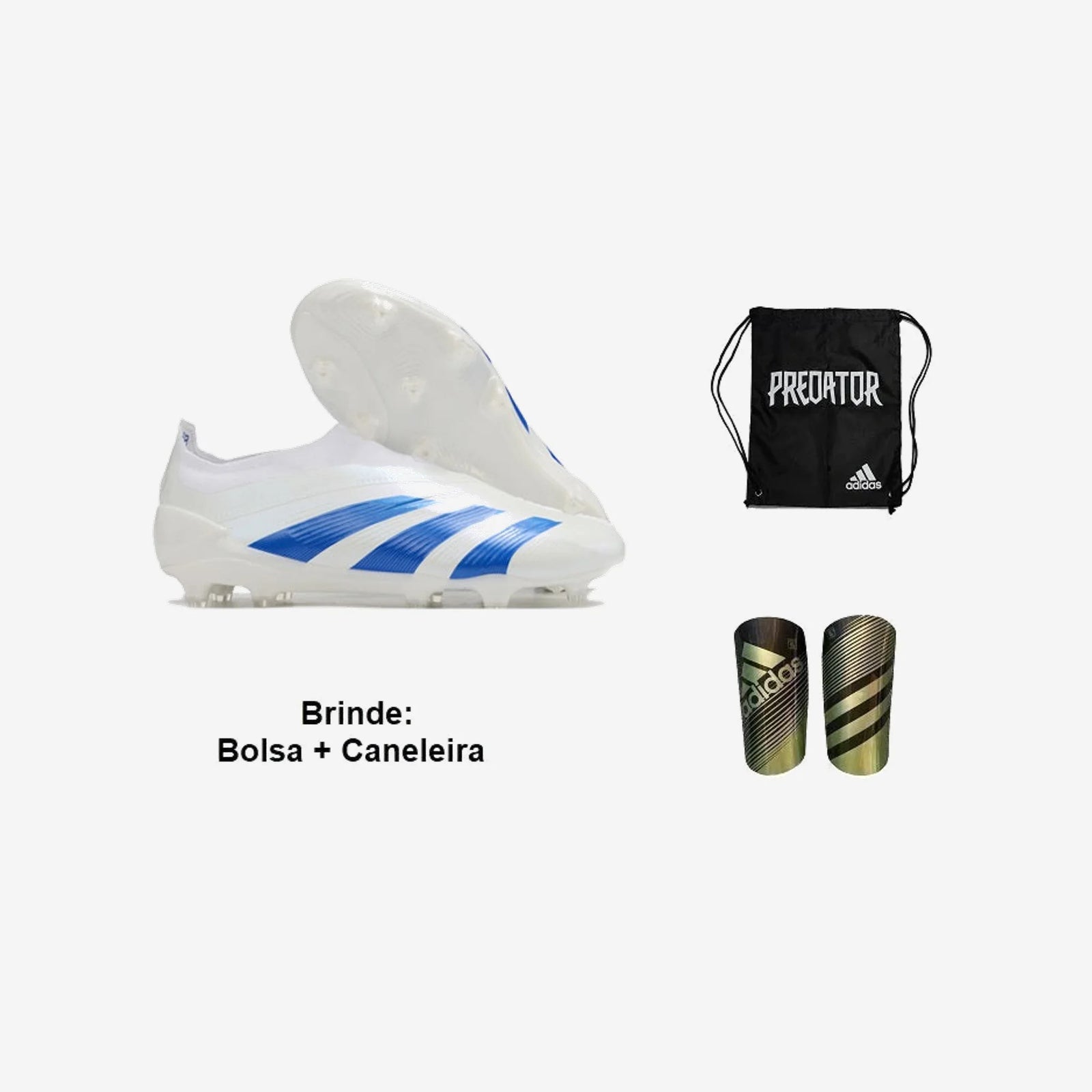 Adidas Chuteira Campo Predator Laceless Tongue