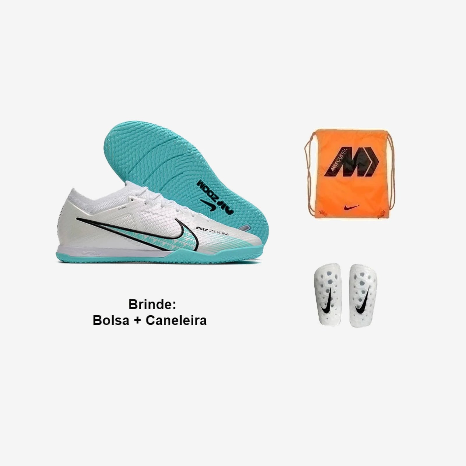 Nike Chuteira Futsal Air Mercurial Vapor 15 + Brindes