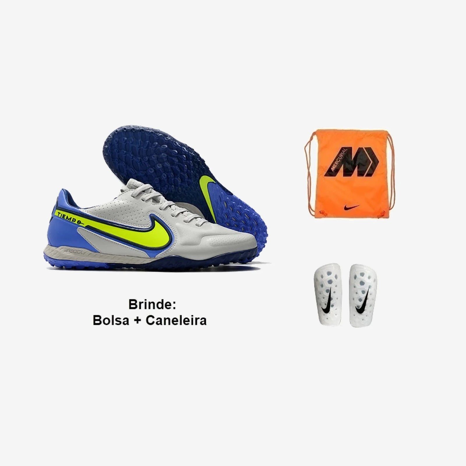 Nike Chuteira Society Tiempo Legend 9 Pro + Brinde