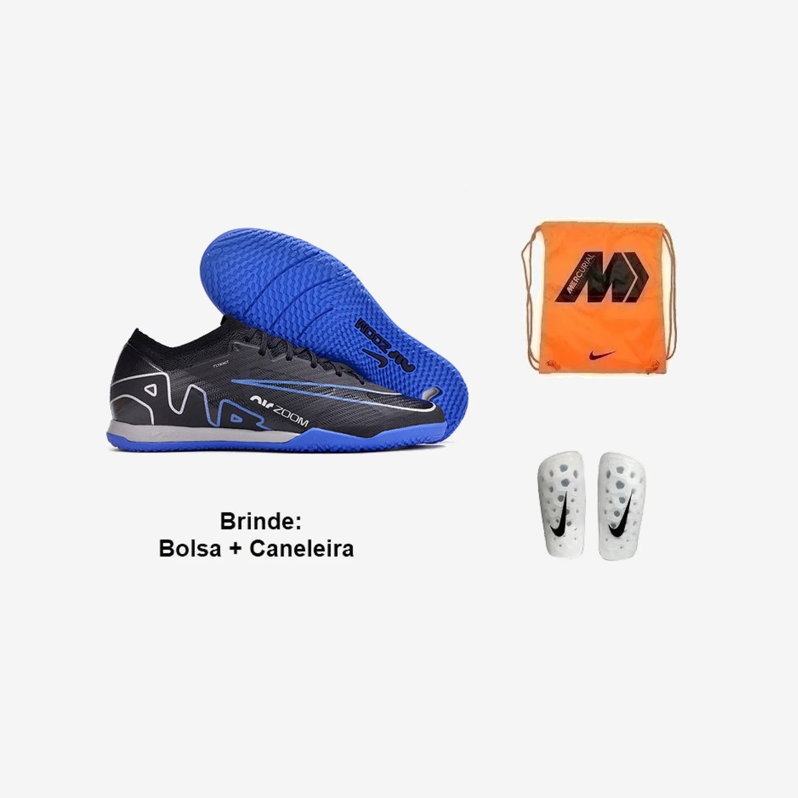 Nike Chuteira Futsal Air Mercurial Vapor 15 (2) + Brindes