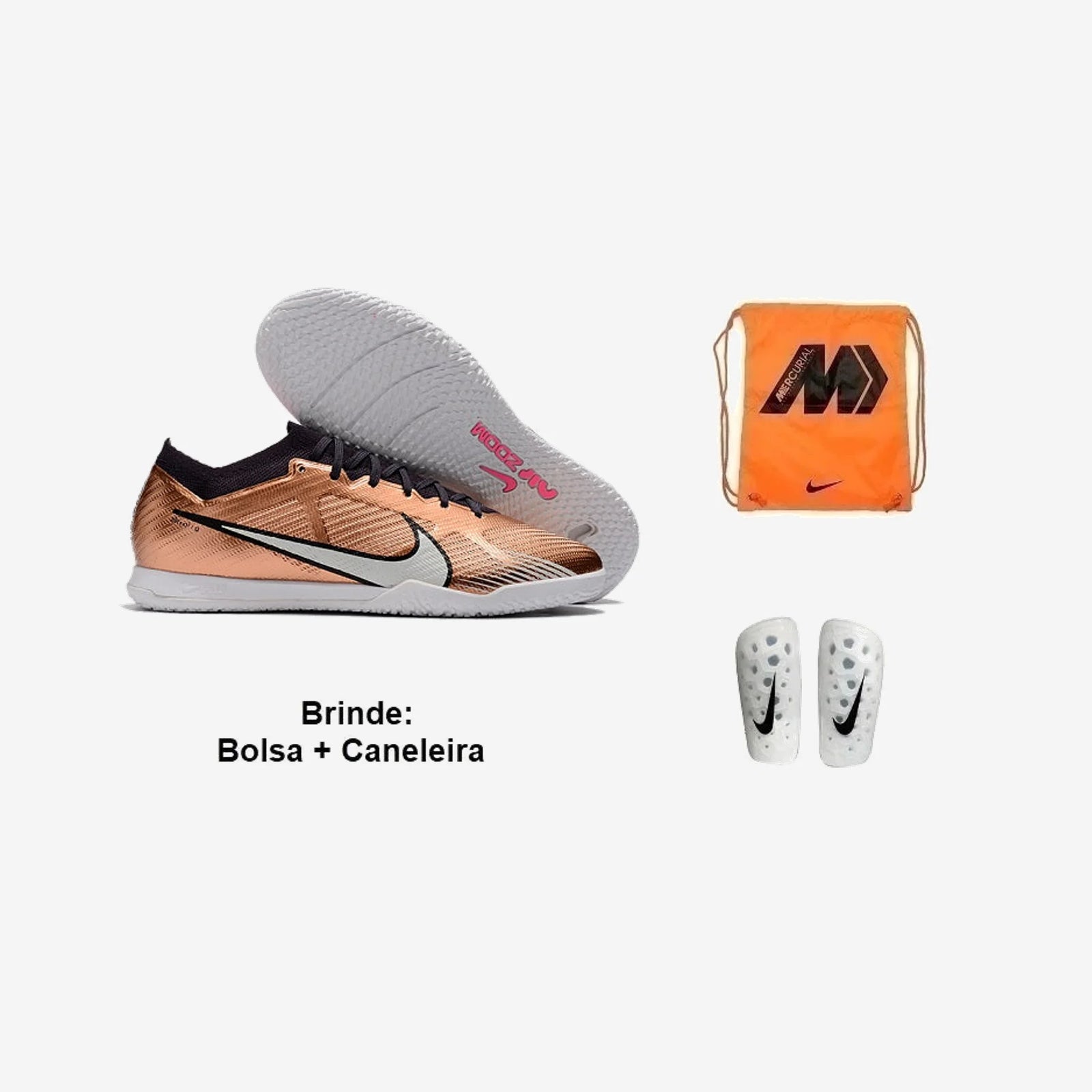Nike Chuteira Futsal Air Mercurial Vapor 15 + Brindes