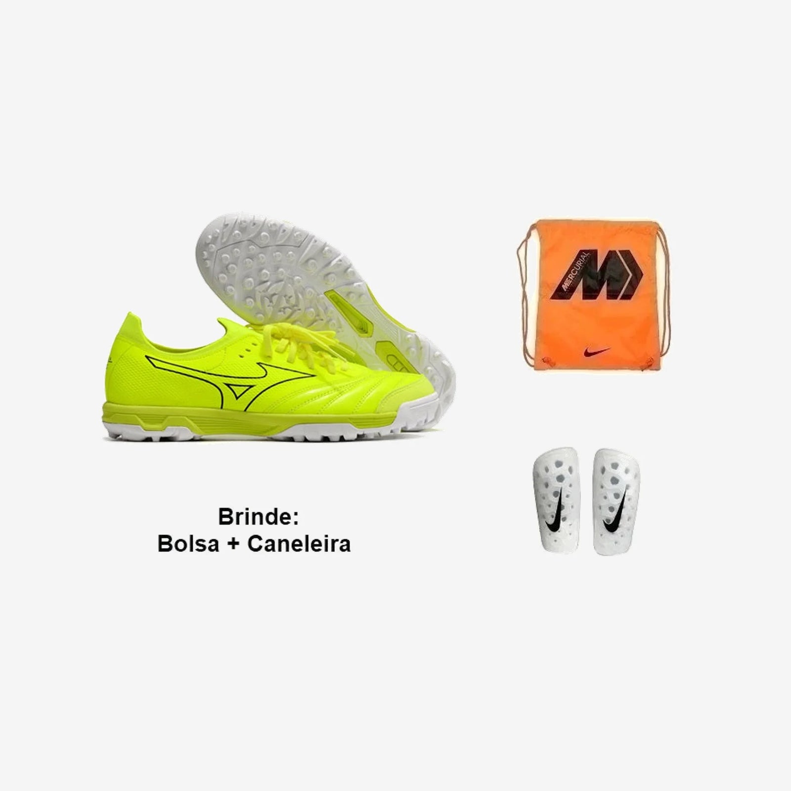 Mizuno Chuteira Society Morelia Neo Sala PRETO (MMNS)