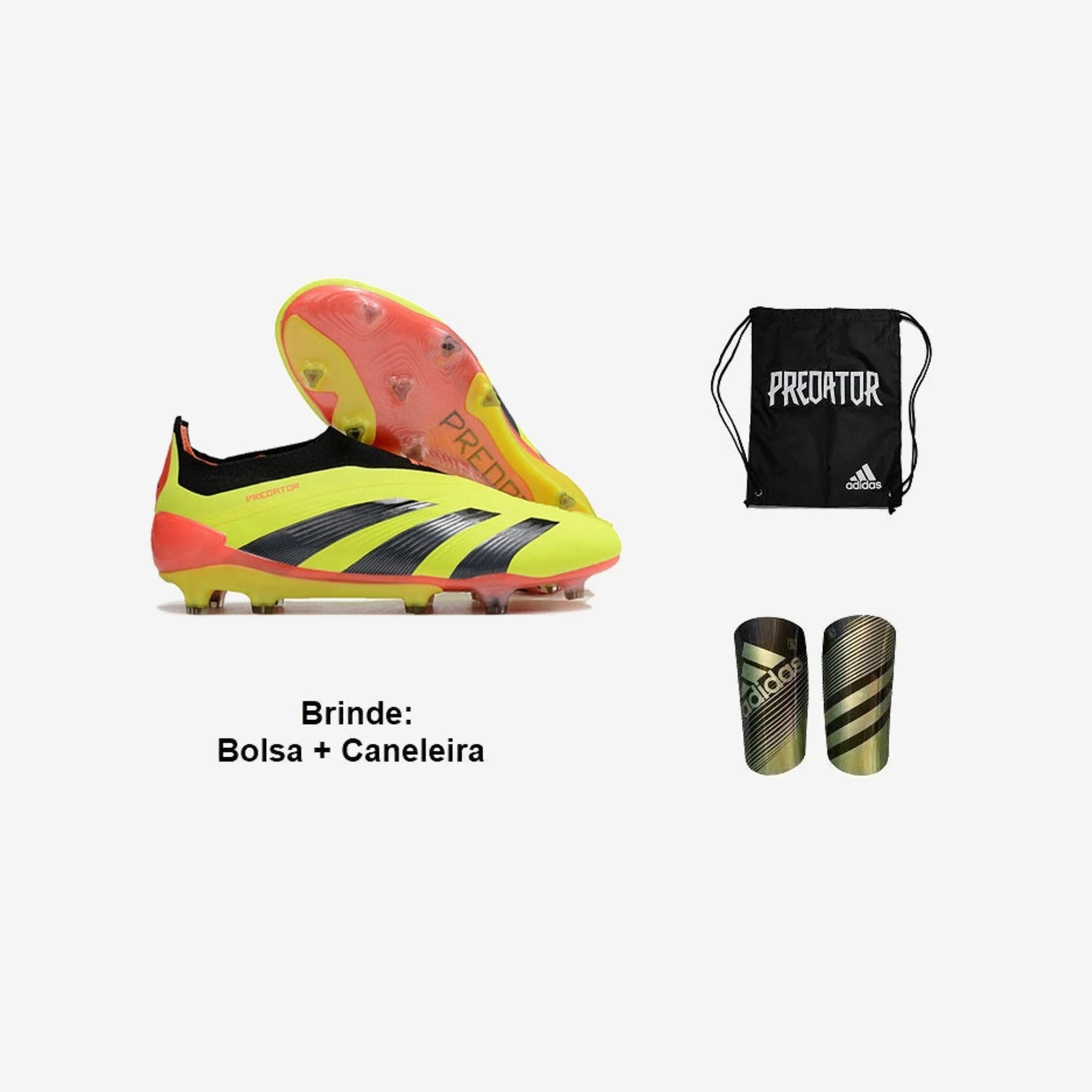 Adidas Chuteira Campo Predator Laceless Tongue