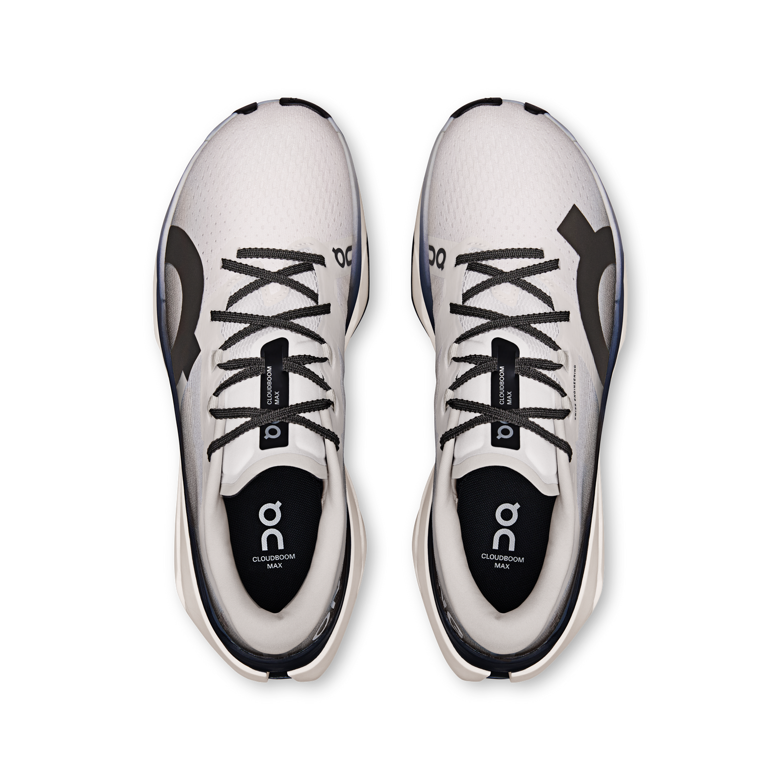On Cloudboom Max Masculino White Black