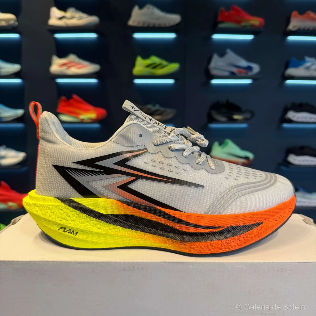 Asics Tênis Flow Max Cinza E Laranja