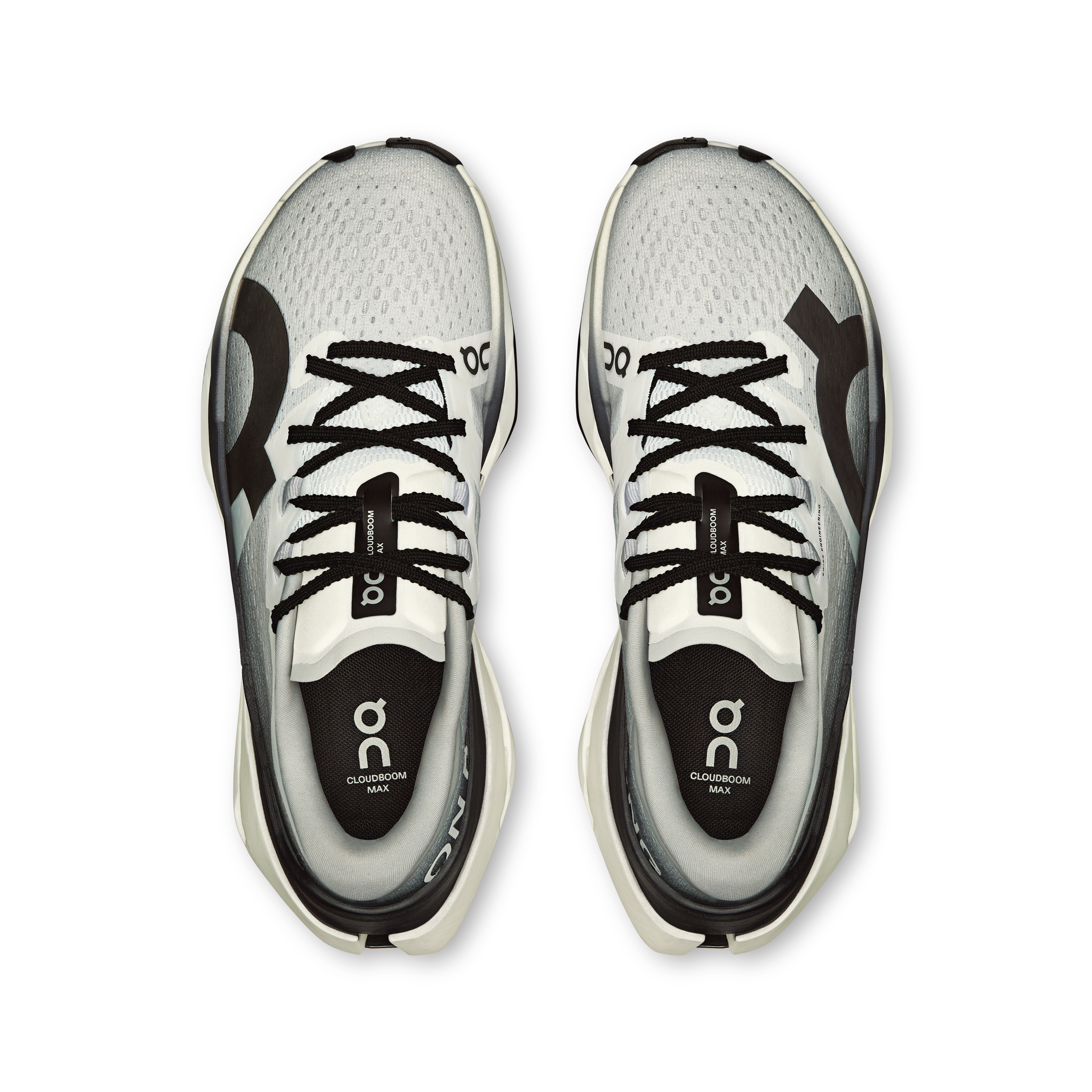 On Cloudboom Max Feminino White Black