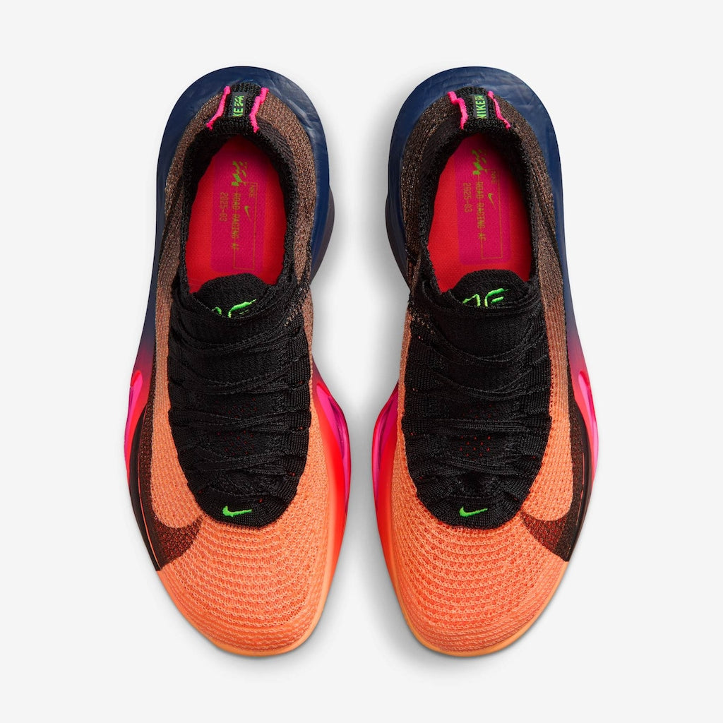 Tênis Nike Alphafly 3 Laranja Brilhante Roxo Dynasty