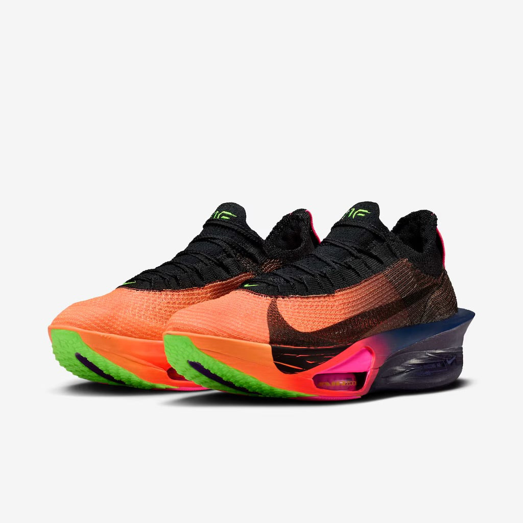 Tênis Nike Alphafly 3 Laranja Brilhante Roxo Dynasty